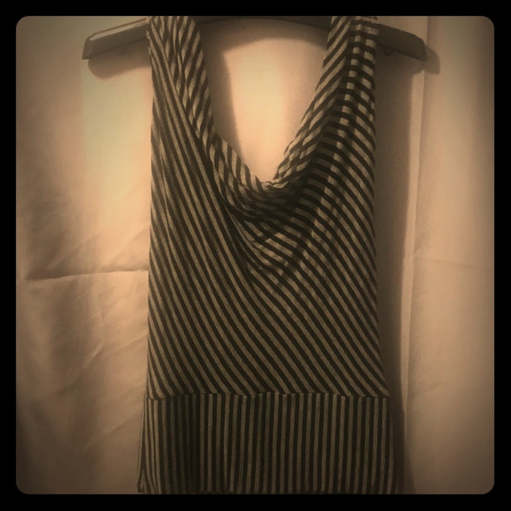 Cowl-neck/low back Trina Turk halter top